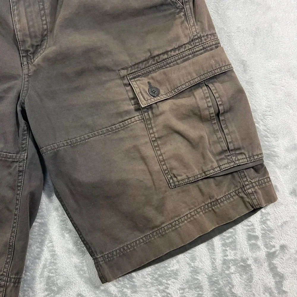 The North Face Cargo Shorts Mens 36 Gray Good Sun Faded AU7V Cotton Utility